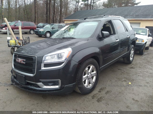 1GKKVPKDXDJ203789 - 2013 GMC ACADIA SLE BLACK photo 2