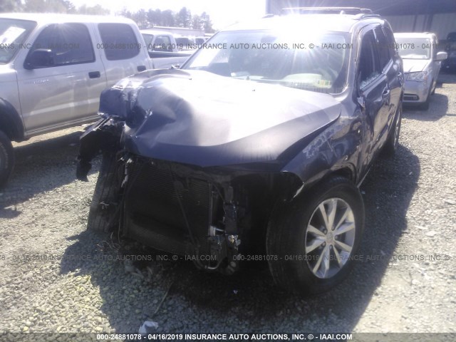 1C4RDJDG8EC452793 - 2014 DODGE DURANGO LIMITED GRAY photo 5