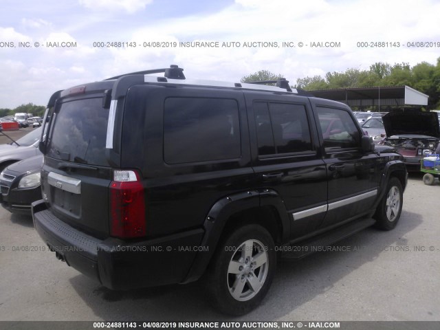 1J8HG58N56C365754 - 2006 JEEP COMMANDER LIMITED BLACK photo 4