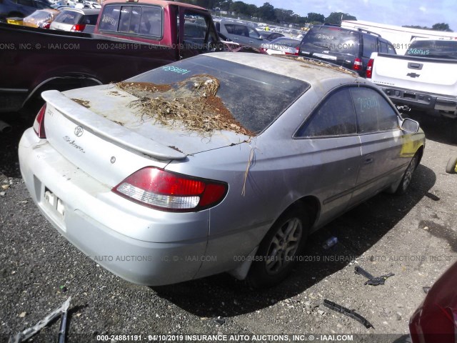 2T1CG22P7XC185372 - 1999 TOYOTA CAMRY SOLARA SE SILVER photo 4