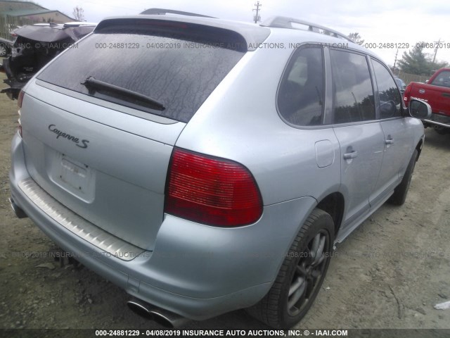 WP1AB29P26LA68512 - 2006 PORSCHE CAYENNE S BLUE photo 4