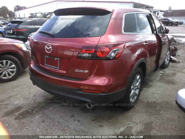 JM3TB2CAXF0450293 - 2015 MAZDA CX-9 TOURING RED photo 4