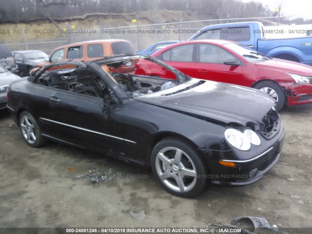WDBTK75J25F119995 - 2005 MERCEDES-BENZ CLK 500 BLACK photo 1