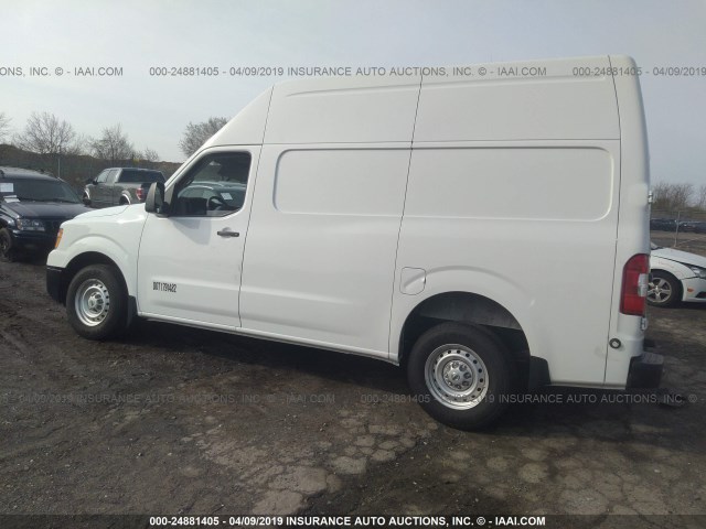 1N6BF0LY8HN807676 - 2017 NISSAN NV 2500 S/2500 SV/2500 SL WHITE photo 3