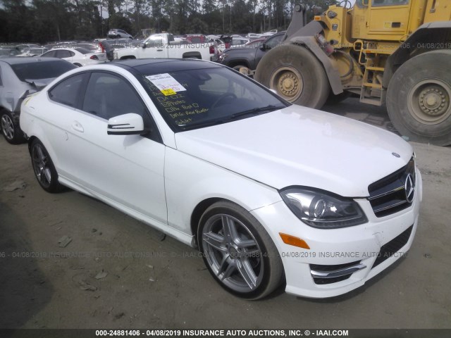 WDDGJ4HB8FG387508 - 2015 MERCEDES-BENZ C 250 WHITE photo 1