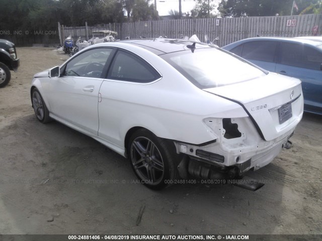 WDDGJ4HB8FG387508 - 2015 MERCEDES-BENZ C 250 WHITE photo 3