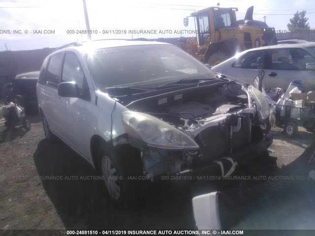 5TDZA23C26S471059 - 2006 TOYOTA SIENNA CE/LE WHITE photo 1