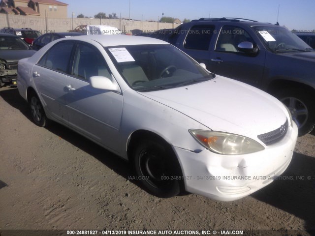 4T1BE32K24U355210 - 2004 TOYOTA CAMRY LE/XLE/SE WHITE photo 1