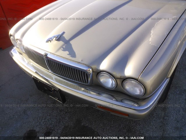 SAJHX1741TC770760 - 1996 JAGUAR XJ6 GOLD photo 6