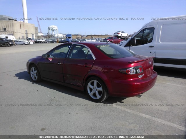 1YVHP80D775M09006 - 2007 MAZDA 6 S RED photo 3