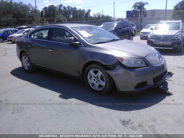 1G4GA5ED0BF250547 - 2011 BUICK LACROSSE CX BROWN photo 1