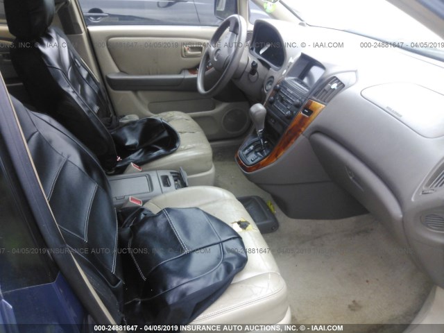 JT6HF10U0X0013679 - 1999 LEXUS RX 300 BLUE photo 5