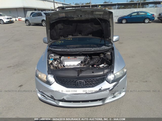 2HGFG215X9H702476 - 2009 HONDA CIVIC SI SILVER photo 10