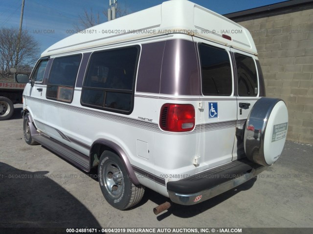 2B6HB21Z7TK162222 - 1996 DODGE RAM VAN B2500 WHITE photo 3