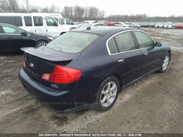 JNKCV51F04M706820 - 2004 INFINITI G35 BLUE photo 4