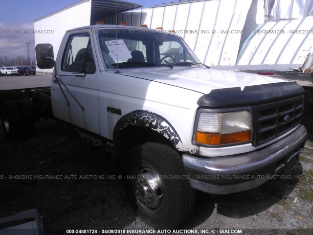 1FDLF47F1SEA73876 - 1995 FORD F SUPER DUTY WHITE photo 1