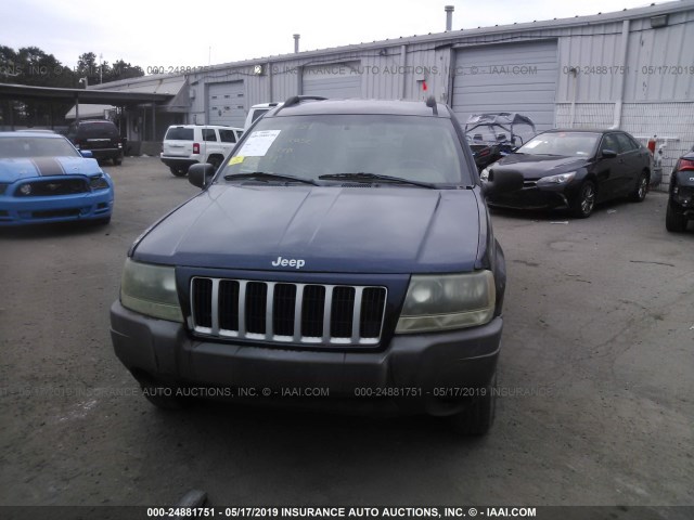 1J4GX48S74C370920 - 2004 JEEP GRAND CHEROKEE LAREDO/COLUMBIA/FREEDOM BLUE photo 6