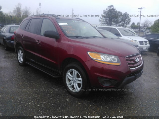 5NMSGDAB1AH334759 - 2010 HYUNDAI SANTA FE GLS RED photo 1