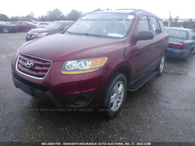 5NMSGDAB1AH334759 - 2010 HYUNDAI SANTA FE GLS RED photo 2