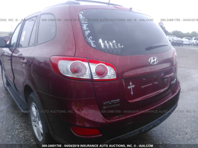 5NMSGDAB1AH334759 - 2010 HYUNDAI SANTA FE GLS RED photo 6