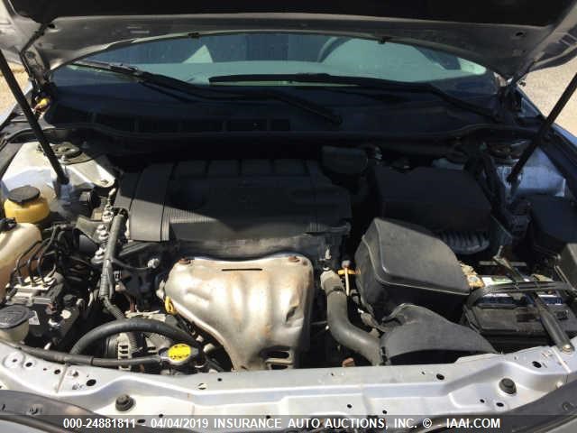 4T4BF3EK7AR084879 - 2010 TOYOTA CAMRY SE/LE/XLE 银色 照片 10
