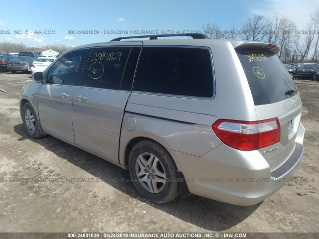 5FNRL386X6B426376 - 2006 HONDA ODYSSEY EXL SILVER photo 3