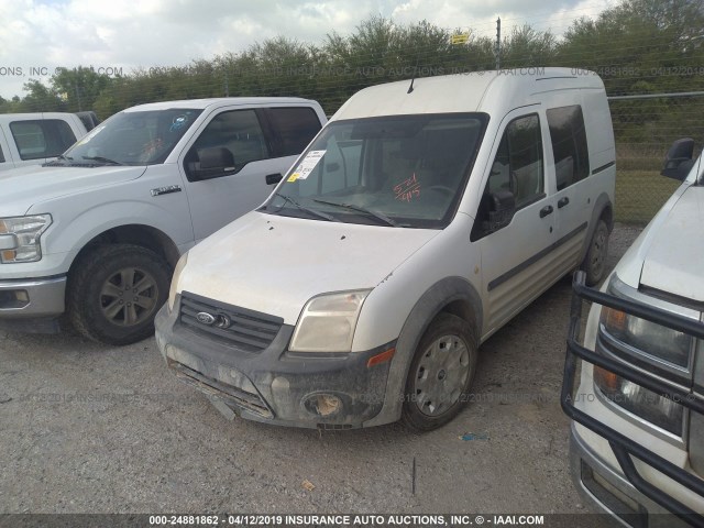 NM0LS6AN3DT159231 - 2013 FORD TRANSIT CONNECT XL WHITE photo 2