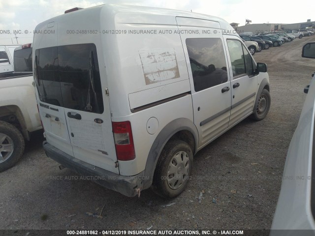 NM0LS6AN3DT159231 - 2013 FORD TRANSIT CONNECT XL WHITE photo 4