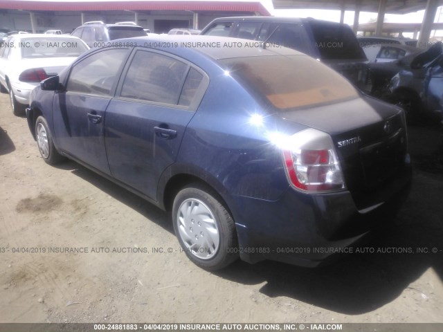 3N1AB61E69L688164 - 2009 NISSAN SENTRA 2.0/2.0S/2.0SL Dark Blue photo 3