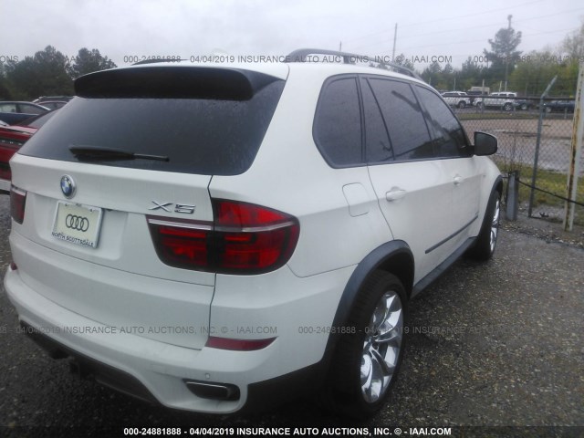 5UXZV8C58CL423599 - 2012 BMW X5 XDRIVE50I Beyaz fotoğraf 4