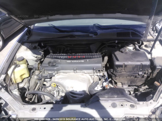 JTDBE32K030174813 - 2003 TOYOTA CAMRY LE/XLE SILVER photo 10