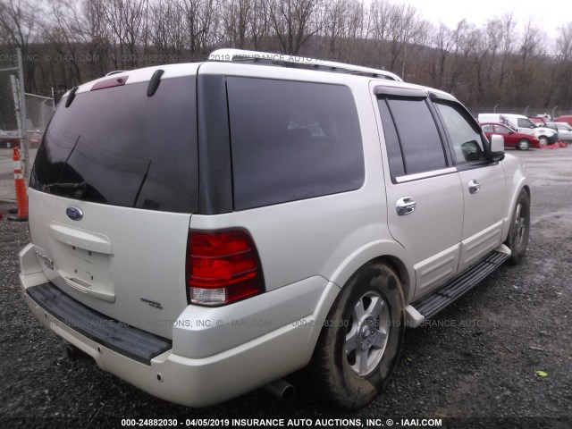 1FMFU20536LA25371 - 2006 FORD EXPEDITION LIMITED WHITE photo 4