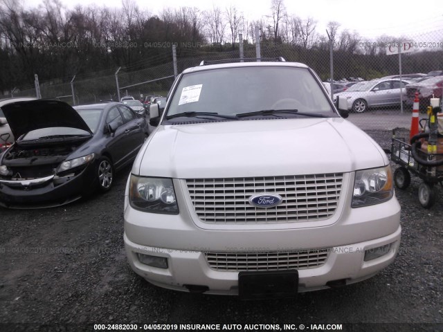 1FMFU20536LA25371 - 2006 FORD EXPEDITION LIMITED WHITE photo 6