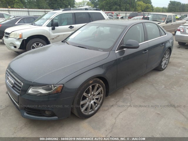 WAUSF78K59A108723 - 2009 AUDI A4 PREMIUM PLUS Dark Blue photo 2