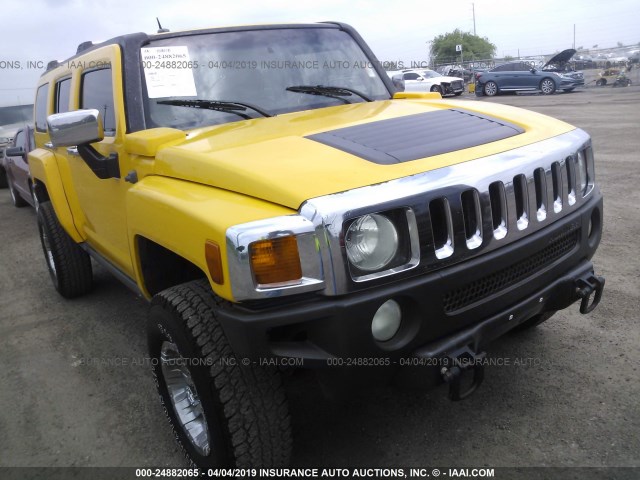 5GTDN13E478196321 - 2007 HUMMER H3 YELLOW photo 6