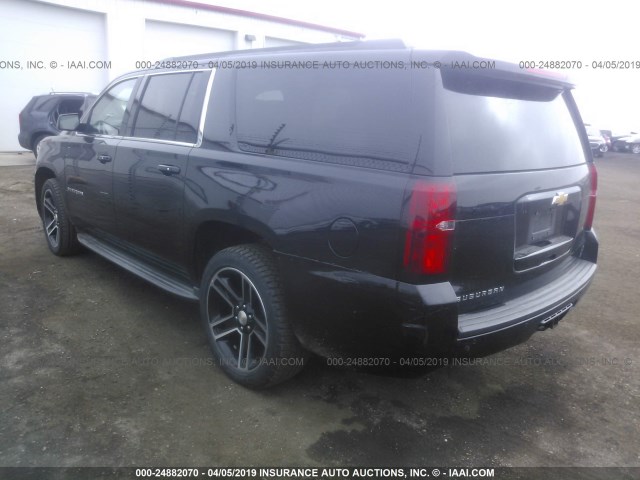 1GNSKJKC7FR190519 - 2015 CHEVROLET SUBURBAN BLACK photo 3