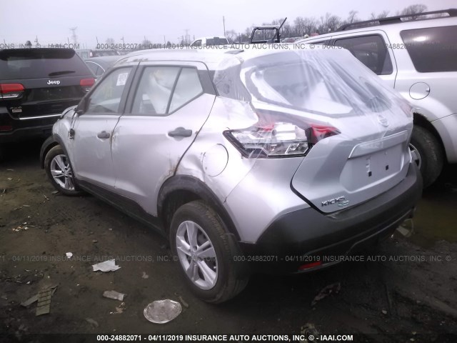 3N1CP5CUXJL526308 - 2018 NISSAN KICKS S/SR/SV GRAY photo 3