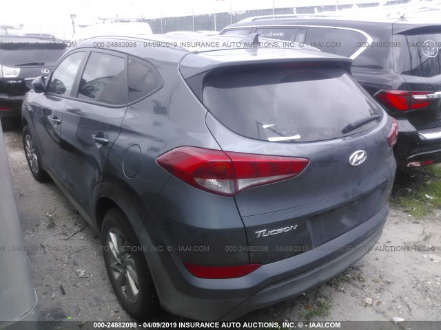 KM8J33A45JU668459 - 2018 HYUNDAI TUCSON LIMITED/SPORT AND ECO/SE GRAY photo 3