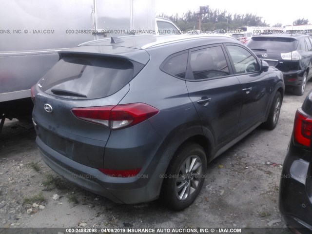 KM8J33A45JU668459 - 2018 HYUNDAI TUCSON LIMITED/SPORT AND ECO/SE GRAY photo 4