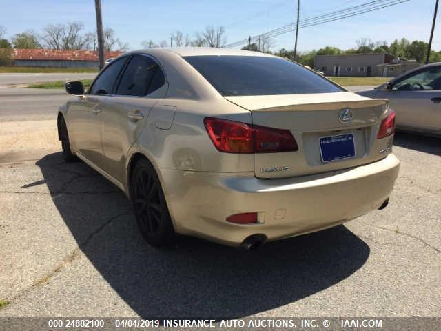 JTHBK262165006892 - 2006 LEXUS IS 250 GOLD photo 3