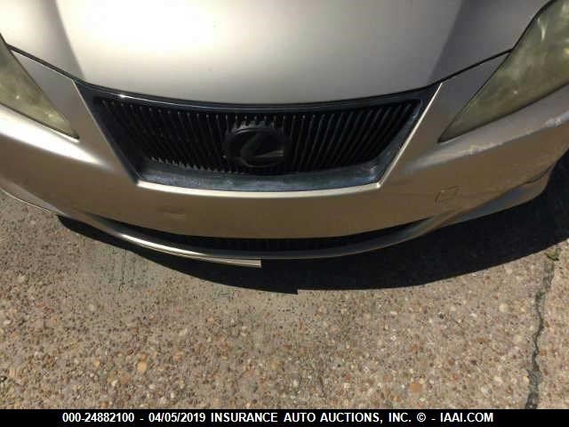 JTHBK262165006892 - 2006 LEXUS IS 250 GOLD photo 6