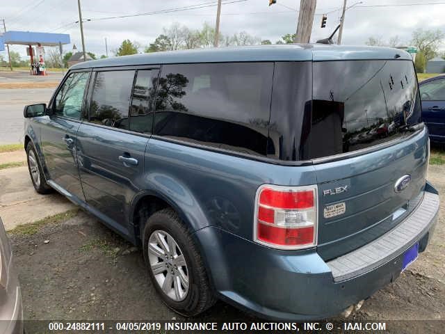 2FMGK5BC4ABB18450 - 2010 FORD FLEX SE BLUE photo 3