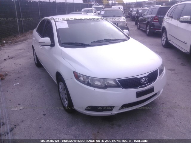 KNAFU4A24C5643963 - 2012 KIA FORTE EX WHITE photo 1