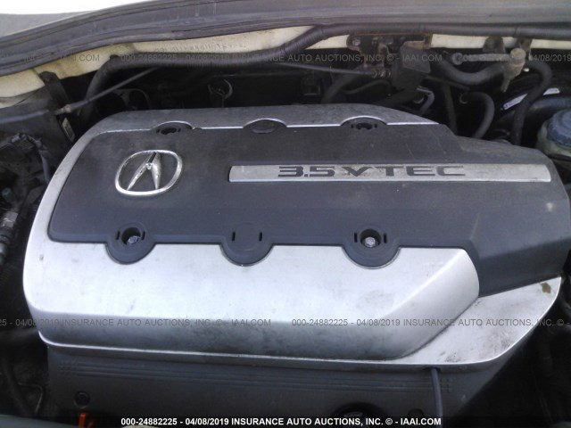 2HNYD18844H518924 - 2004 ACURA MDX TOURING WHITE photo 10