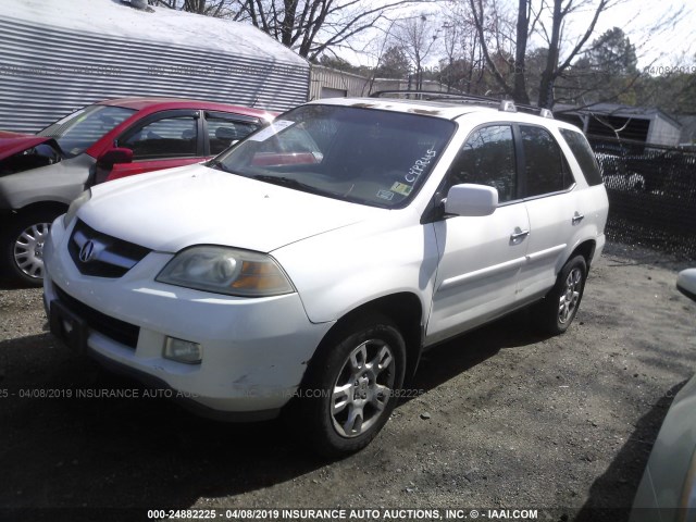 2HNYD18844H518924 - 2004 ACURA MDX TOURING WHITE photo 2