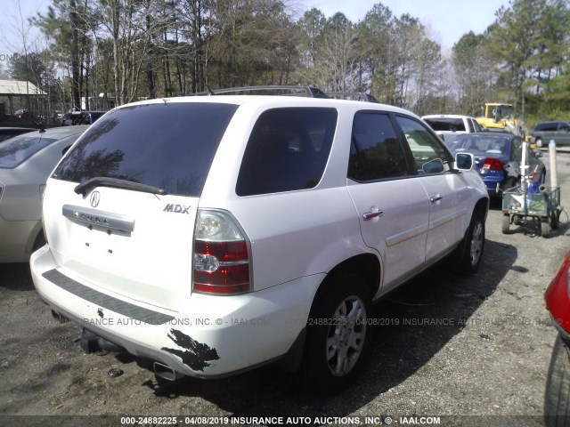 2HNYD18844H518924 - 2004 ACURA MDX TOURING WHITE photo 4