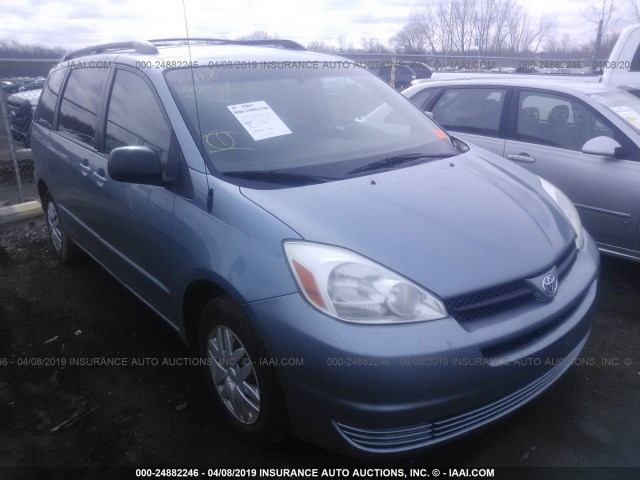 5TDZA23C65S286415 - 2005 TOYOTA SIENNA CE/LE Light Blue photo 1