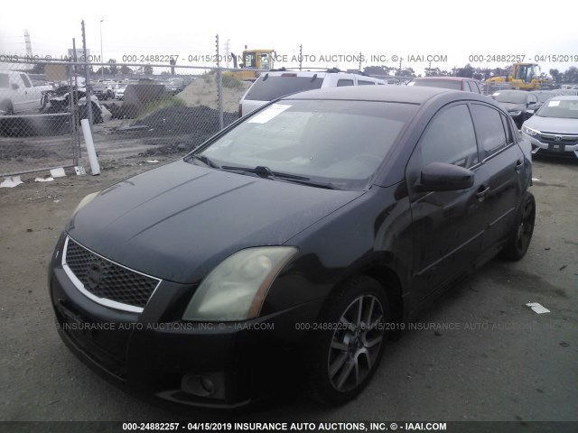 3N1CB61E37L713608 - 2007 NISSAN SENTRA SE-R SPEC V BLACK photo 2