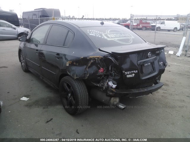 3N1CB61E37L713608 - 2007 NISSAN SENTRA SE-R SPEC V BLACK photo 3