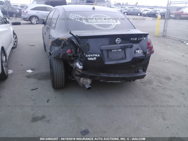 3N1CB61E37L713608 - 2007 NISSAN SENTRA SE-R SPEC V BLACK photo 6